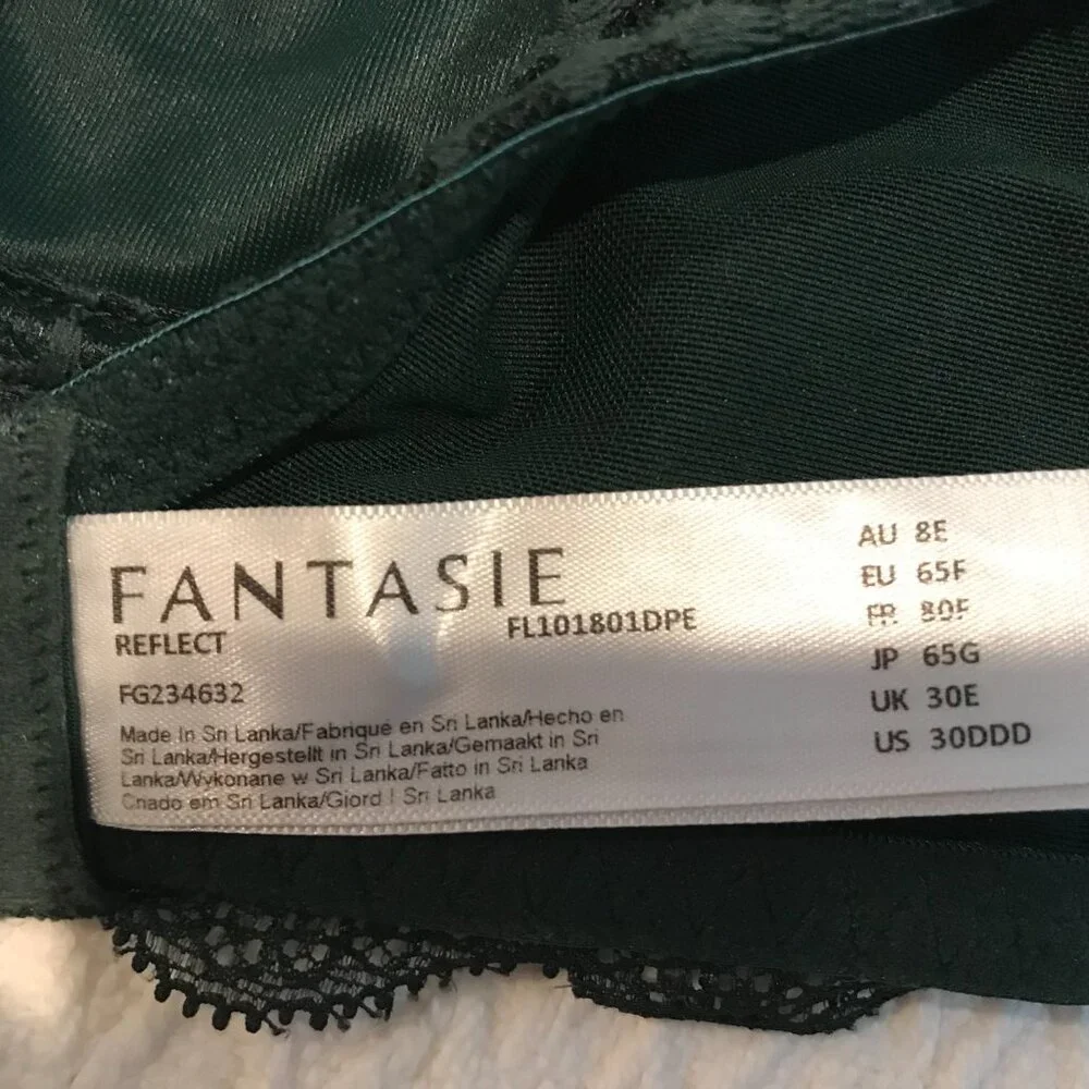 Fantasie Reflect Bra in Emerald Green 30DDD (30E UK) - Picture 6 of 7